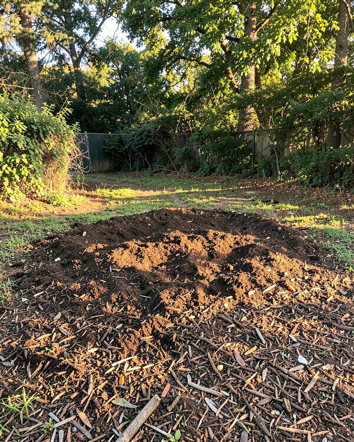 Yard space reclaimed after professional stump grinding